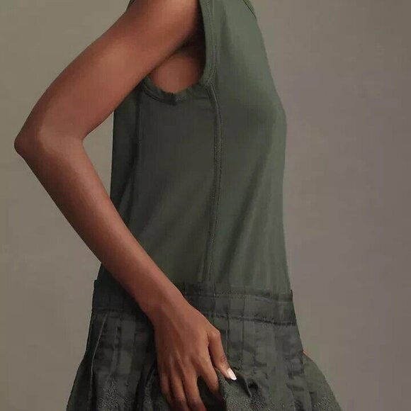 Daily Practice by Anthropologie Solid Set Mini Dress Embroidered XS NEW 274100 - Picture 3 of 8